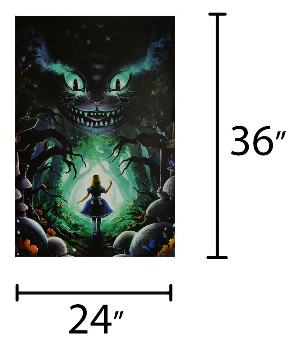 Amazon.com: Scorpio Posters Alice in Wonderland Blacklight Poster